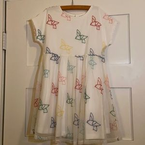 HANNA ANDERSSON bird dress SIZE 6-7